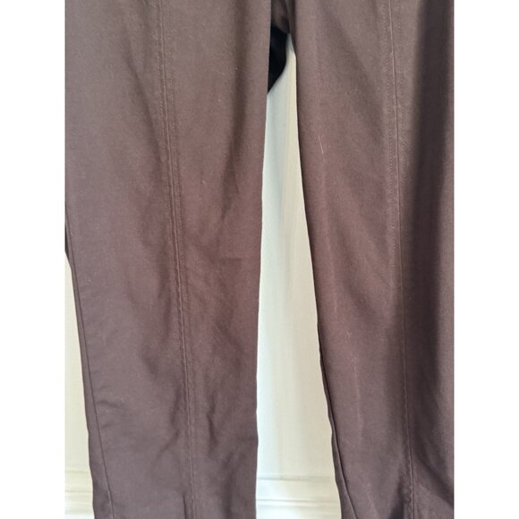 J. Jill Women Essential Cotton-Stretch Pant Size 16 Brown Pull On Minimalist - Picture 3 of 9